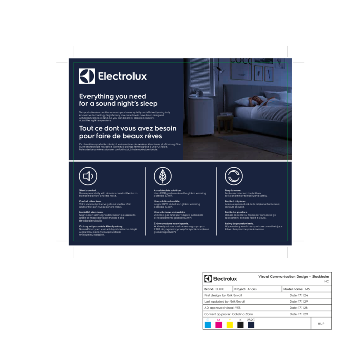 Electrolux - Climatiseurs portables - EXP26U558CW