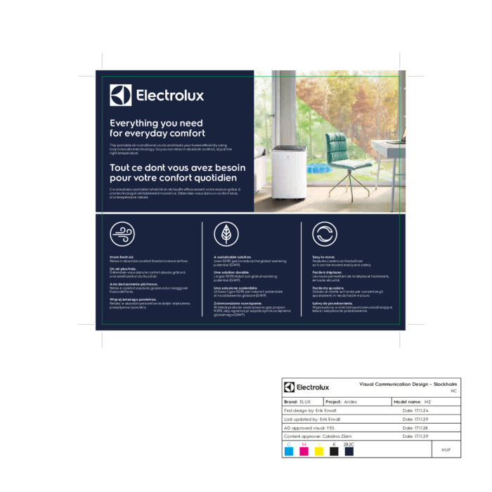 Electrolux - Climatiseurs portables - EXP26U338HW