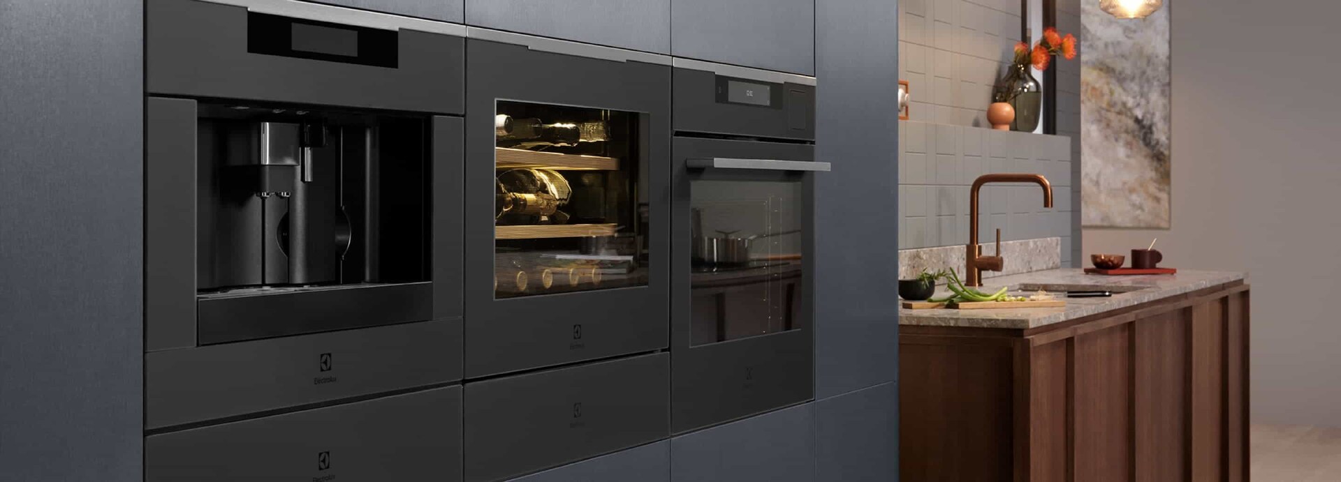 Gamme Matt Black Electrolux dans une cuisine